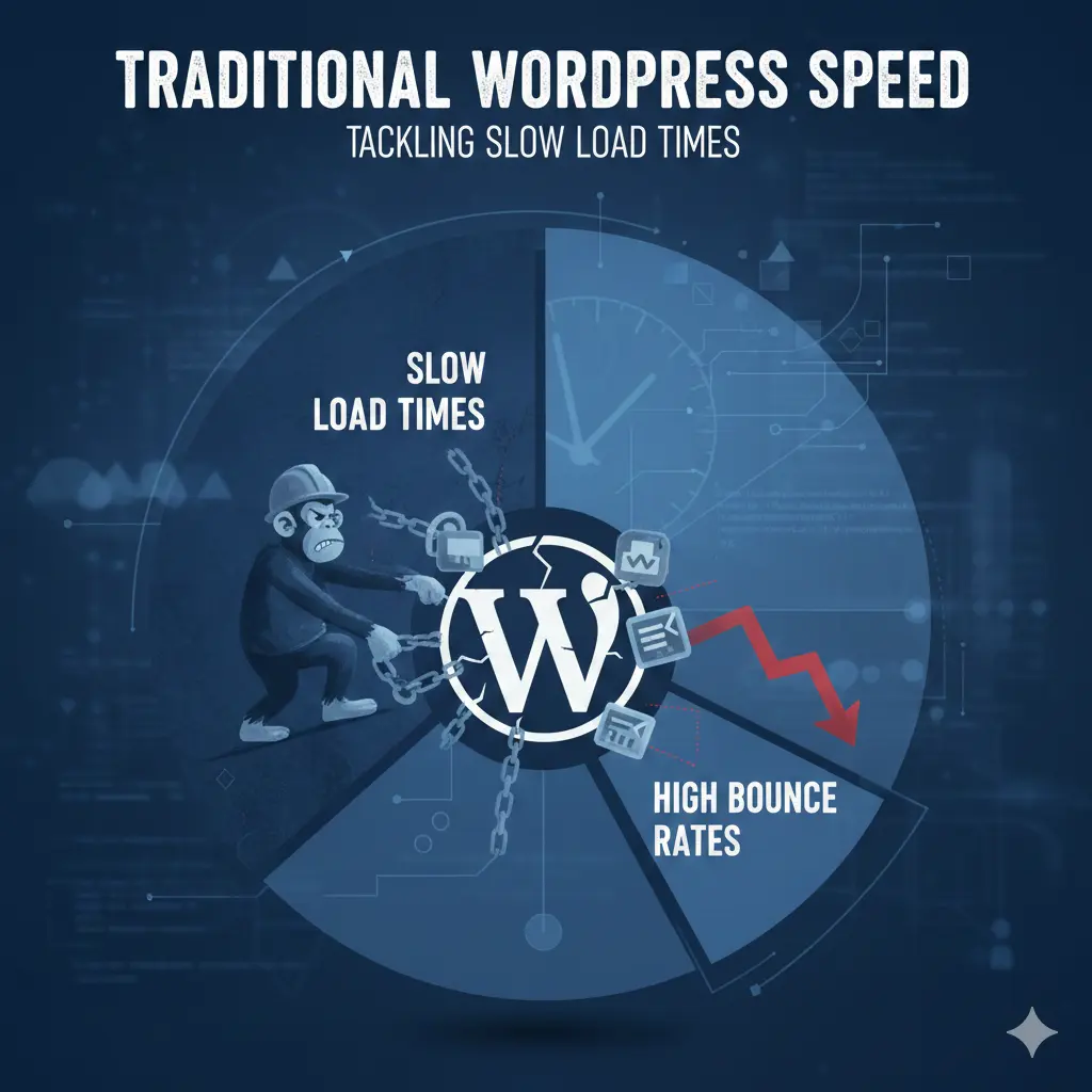 Understanding Traditional WordPress Speed Tackling Slow Load Times and High Bounce Rates - Bugs Monkey